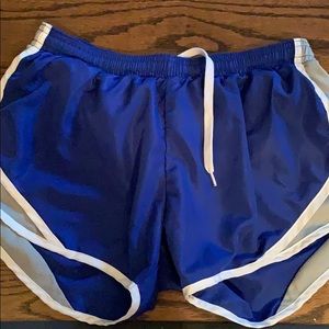 BLUE GREY SOFFE RUNNING SHORTS
